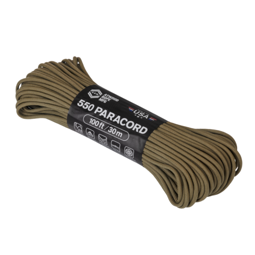 Paracordová šnúra Paracord 550 ARM coyote